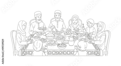 A group of people sitting around a table