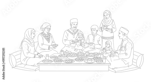 A group of people sitting around a table