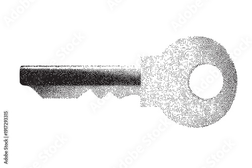 Key vector illustration transparent background security access symbol for unlocking