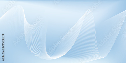 Blue studio room. Limbo light background and line Abstract 3d backdrop for product presentation. Minimal wall scene.