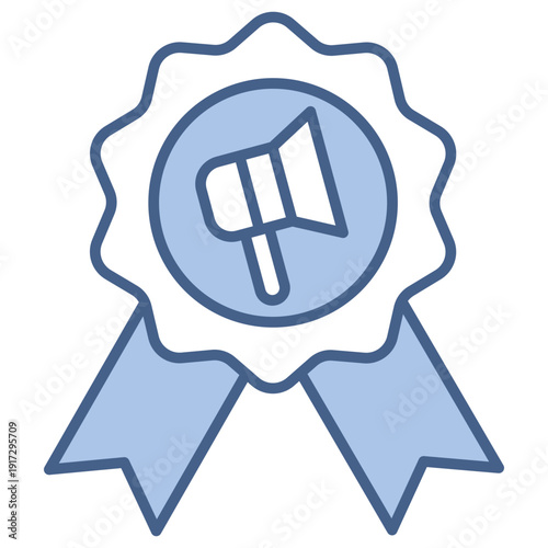 credibility blue icon
