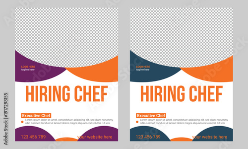 Restaurant Kitchen Staff Hiring Flyer Template