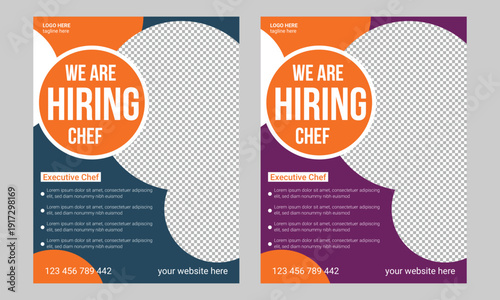 Restaurant Kitchen Staff Hiring Flyer Template