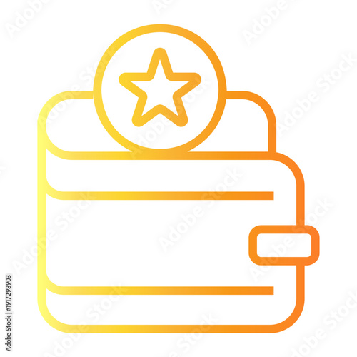 loyalty Line Gradient Icon