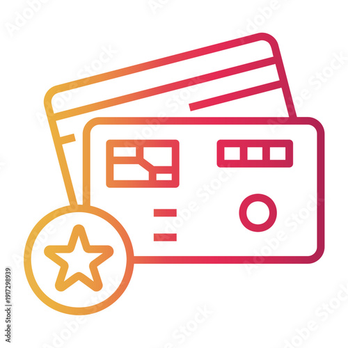 loyalty Line Gradient Icon