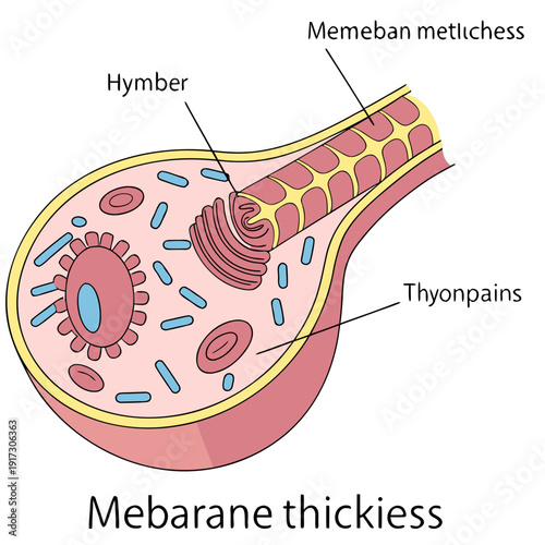 Hyper realistic of a cell focusing on membrane biology