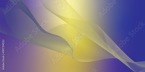 Bisque and navy abstract shape grainy gradient background with black backdrop and noisy texture for wide banner poster and header design