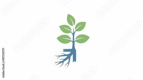 Illustration of a Small Green Plant.