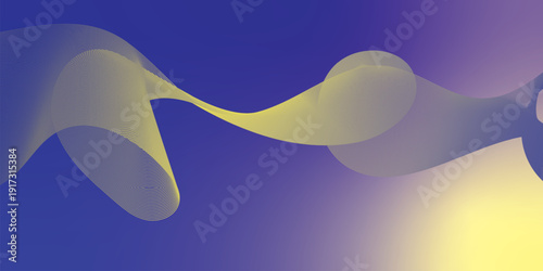 Bisque and navy abstract shape grainy gradient background with black backdrop and noisy texture for wide banner poster and header design