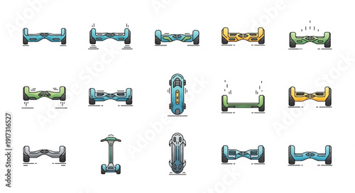 Collection of Hoverboards and Self Balancing Scooters.