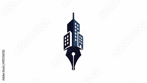 City Skyscraper Building Architecture Design.