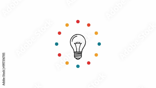 Light Bulb Idea Concept Symbol.
