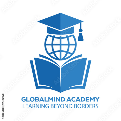 Global education concept with book and globe
