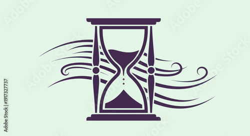 Hourglass illustration symbolizing time