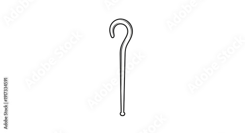 Ancient Egyptian Crook and Flail Symbol, Hieroglyph, Pharaohs Power Icon