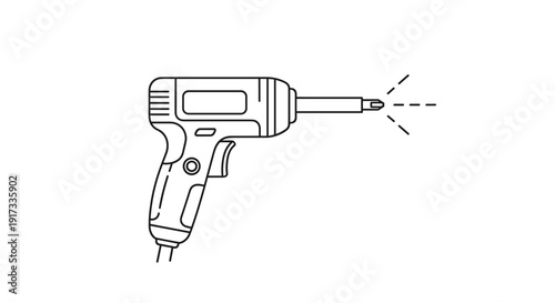Electric Drill Tool Illustration 1.