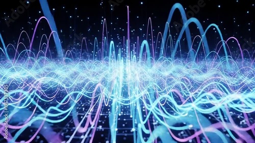 blue fiber optic background