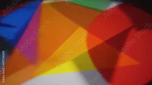 Colorful Geometric Shapes in Motion Graphics.