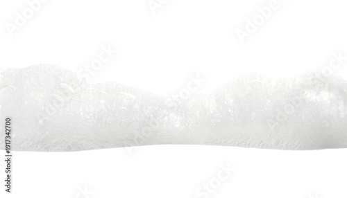Soap foam or shampoo Soap foam texture or shampoo surface with bubble isolated with clipping path on background.