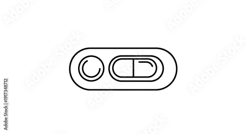 Pregnancy Test Icon: Positive Result with Two Lines