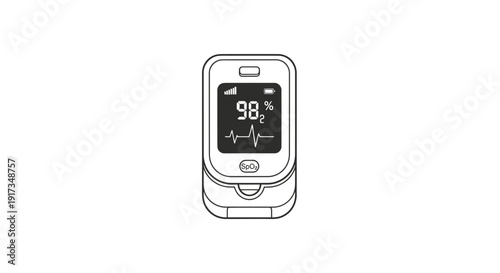 Pulse Oximeter Device for Measuring Blood Oxygen Levels and Heart Rate