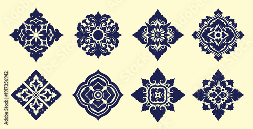 balinese ornament vector
