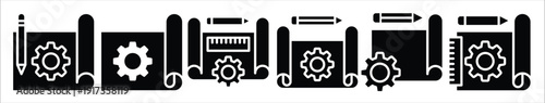blueprint icon set