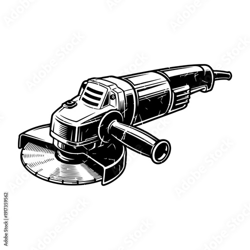Illustration of an Angle Grinder Tool.