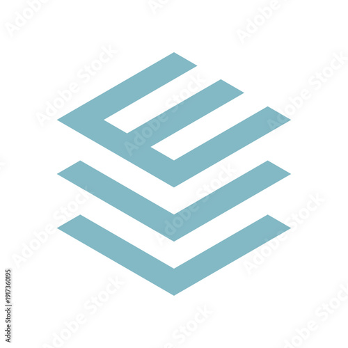 A logo based on the letter “E”