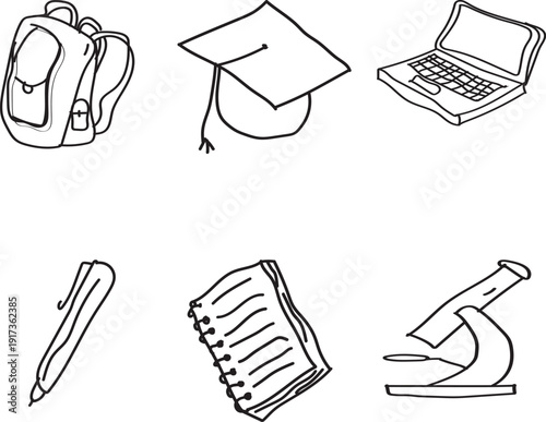 Education icon set