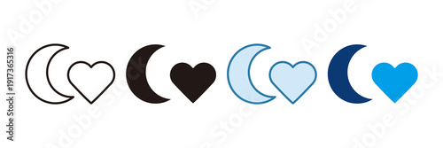 Healthy Sleep Icon Set Multiple Style Collection