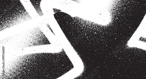 Abstract White Spray Paint Strokes on a Dark Background.