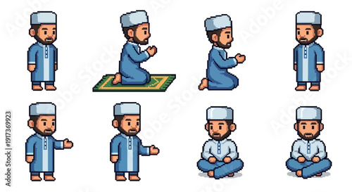 Wallpaper Mural Muslim Man Praying. Torontodigital.ca