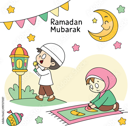 3d-cartoon-eid-street-celebration--lights.eps