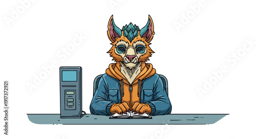 Cartoon animal boarding public transportation vehicle isolated