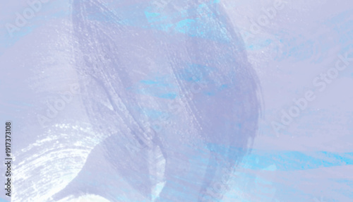 Abstract lavender and sky blue watercolor brush strokes