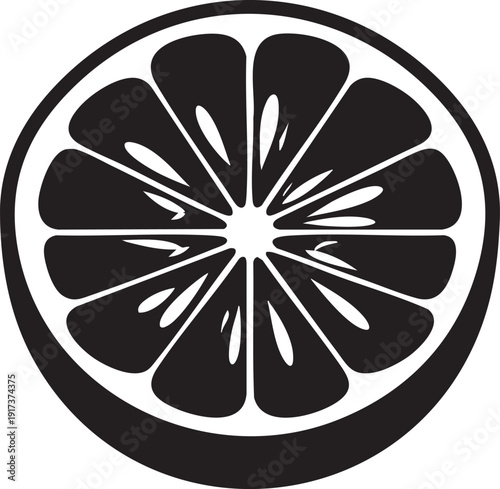 Fresh citrus fruit slices with floral vector design in bright summer style