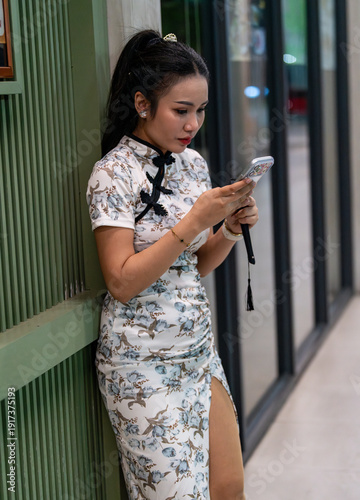 Thai girl in Chinese Style Dress
