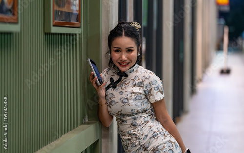 Thai girl in Chinese Style Dress