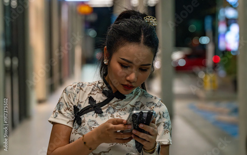 Thai girl in Chinese Style Dress