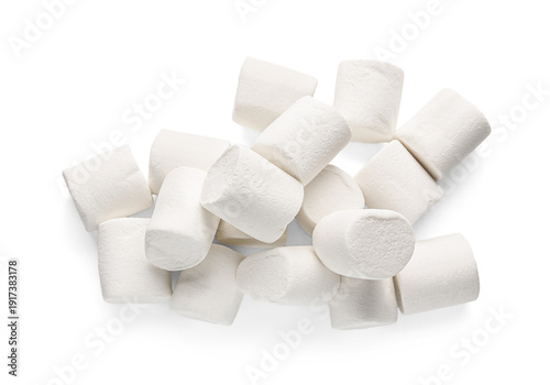 Heap of sweet marshmallows ...