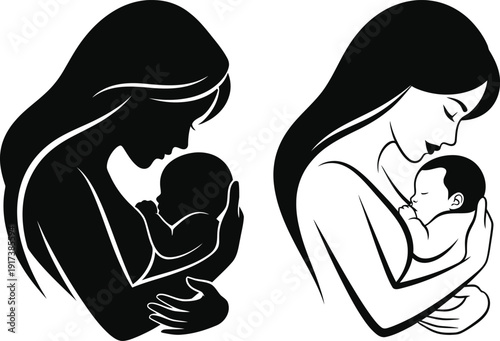 Mother's day tribute a mother's love silhouette