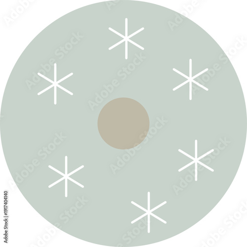 タンポポの白い綿毛ベクターイラストアイコン