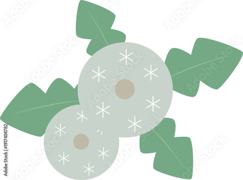 シンプルな真上俯瞰の黄色い北欧風タンポポの綿毛ベクターイラスト