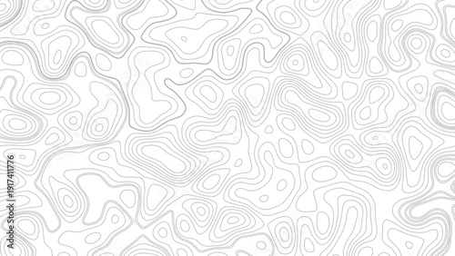 Hiking, traveling, camping outdoor vacation backgrounds for advertisement. Topography map on white background. Contour line abstract terrain relief textur