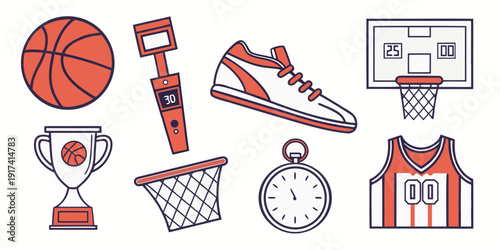 Collection of sports equipment and apparel for various athletic activities