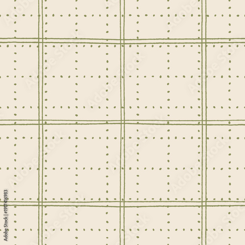 Wallpaper Mural Hand Drawn Check And Polka Dot Pattern In Warm Earthy Palette For Organic Branding Torontodigital.ca