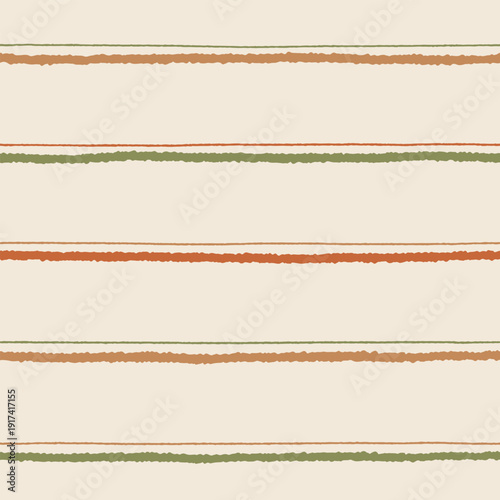 Wallpaper Mural Minimal Hand Drawn Horizontal Stripe Pattern In Warm Rustic Palette For Branding Torontodigital.ca