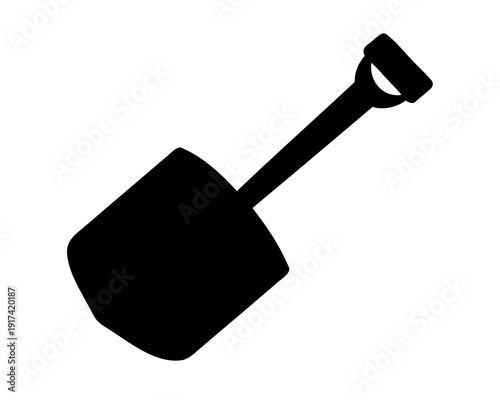 Gardening spade shovel silhouette vector icon design Vector