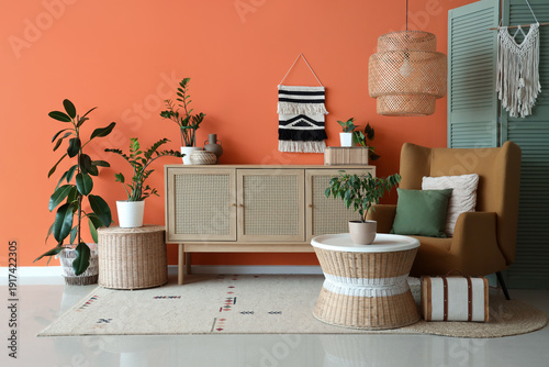 Interior of stylish living ...